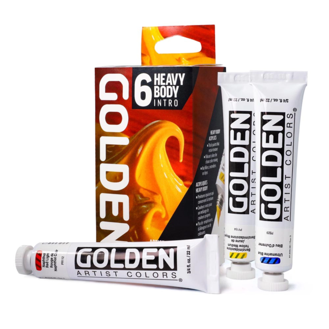 Golden Heavy Body Acrylics - SET Intro 6x22ml