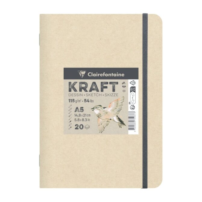 Clairefontaine Kraft 115gram - album A5
