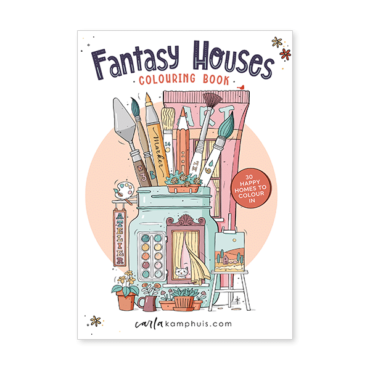 Fantasy Houses colouring book - Carla Kamphuis