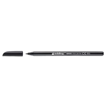Edding 1200 Color pen - 1mm ZWART - per 10 STUKS