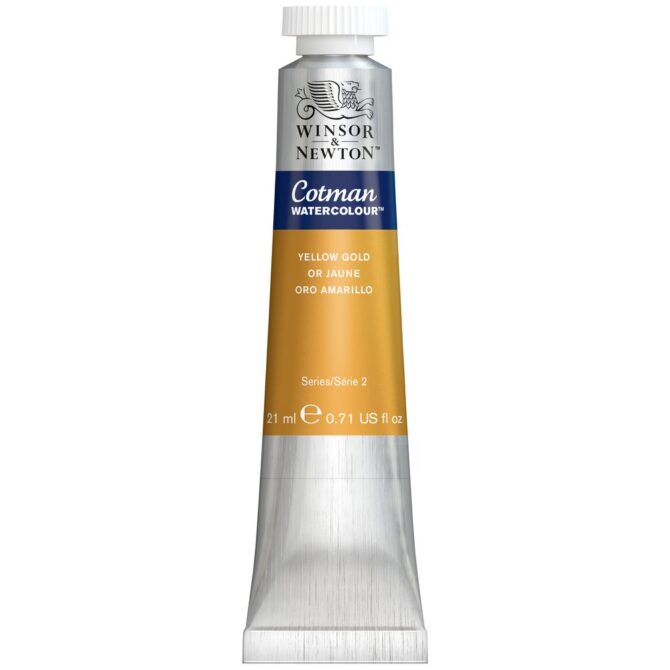 Winsor Newton Cotman Watercolour tube 21ml - 088 Yellow Gold