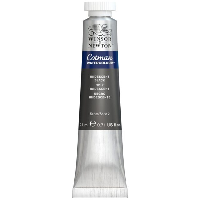 Winsor Newton Cotman Watercolour tube 21ml - 473 Iridescent Black