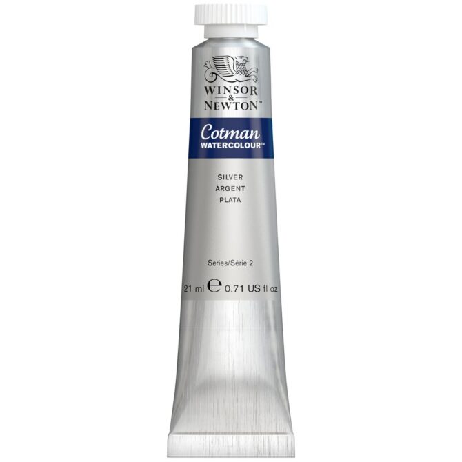 Winsor Newton Cotman Watercolour tube 21ml - 617 Silver